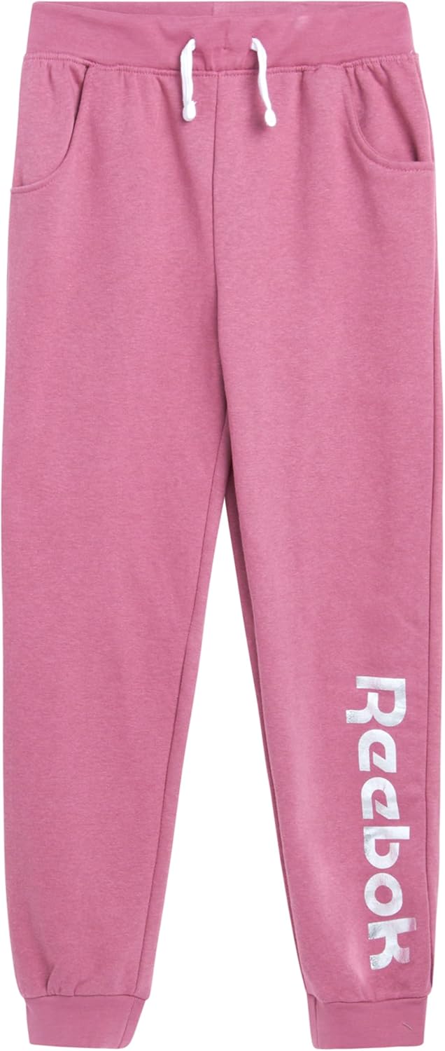 Reebok Girls Sweatpants Style Comfort Cargo Joggers Active Fleece