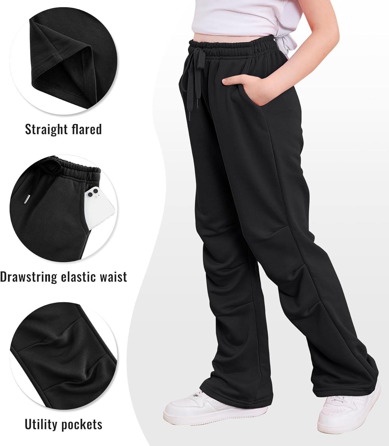 Wide Leg Elastic Pants