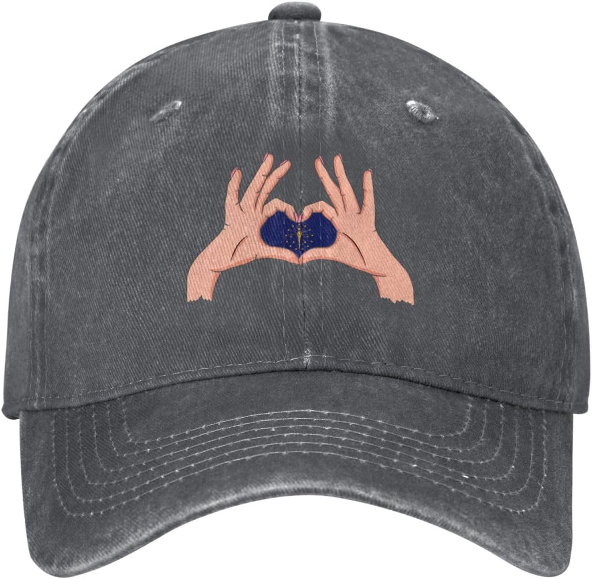 Holding A Heart Flag Baseball Cap