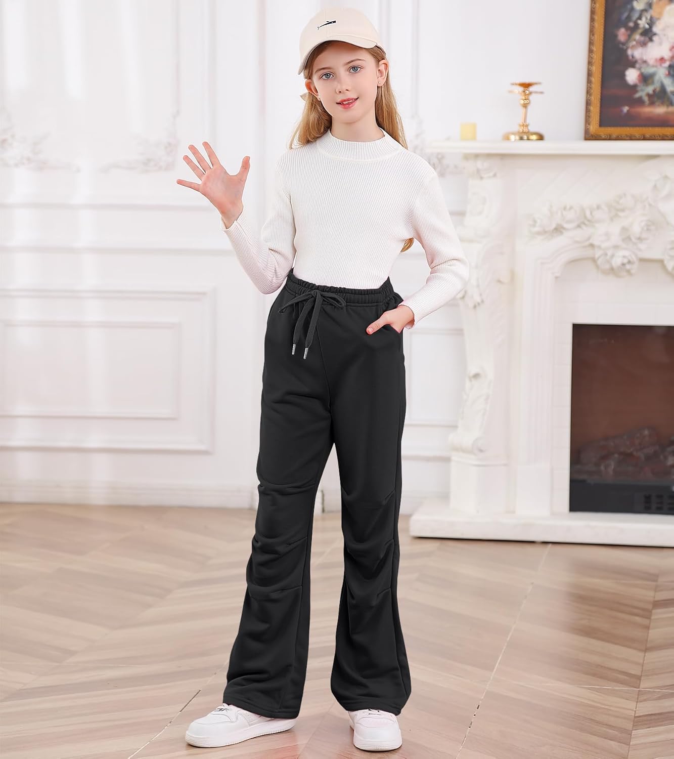 Wide Leg Elastic Pants