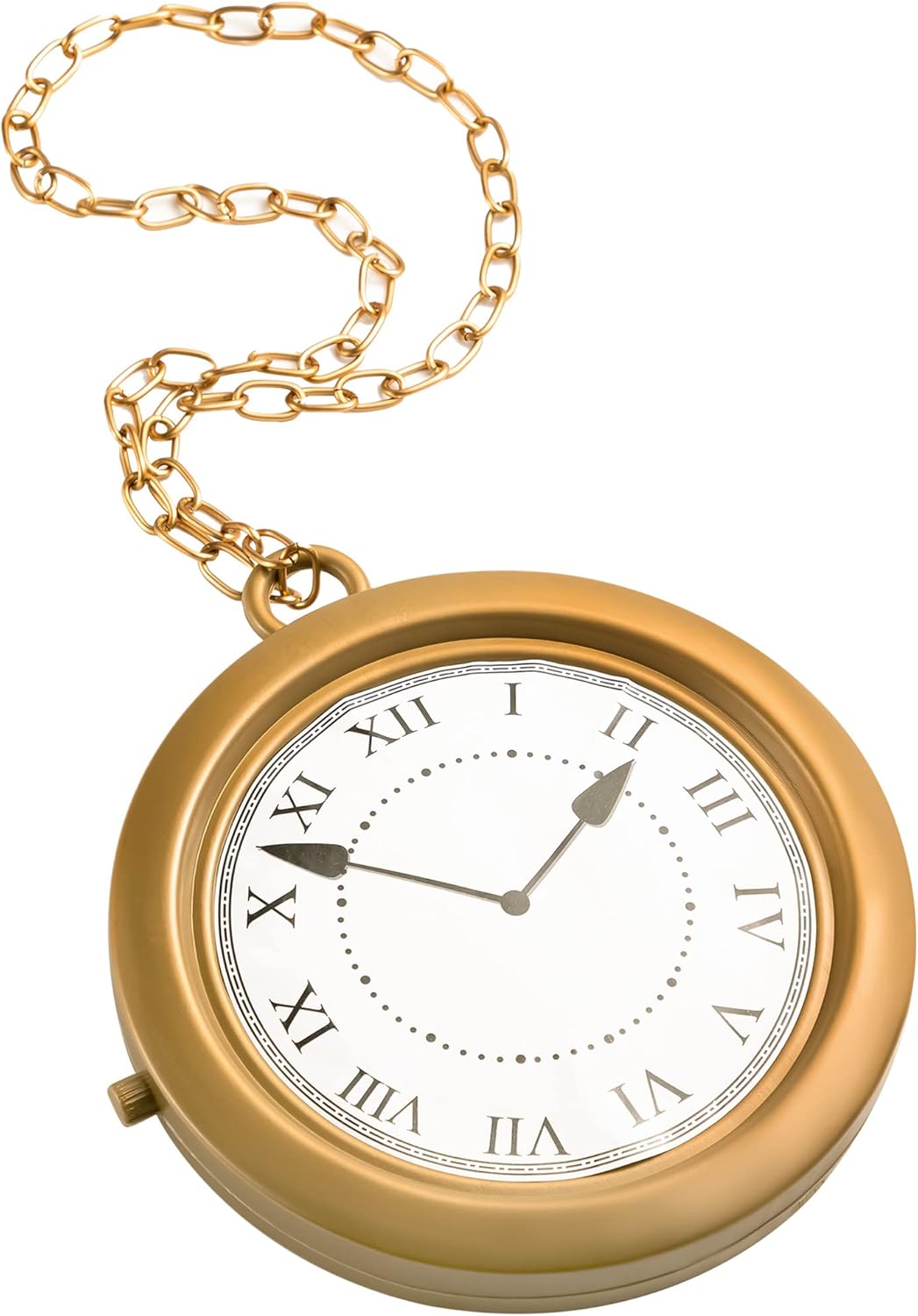Spooktacular Gold Clock Necklace Halloween Party Decorations