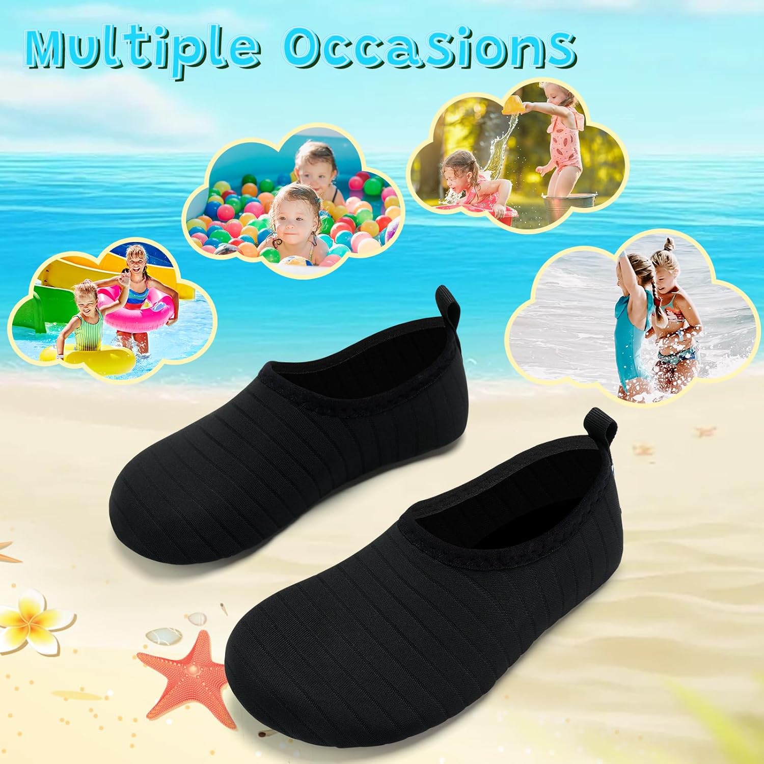 VIFUUR Kids Quick Dry Water Shoes All-Day Comfort