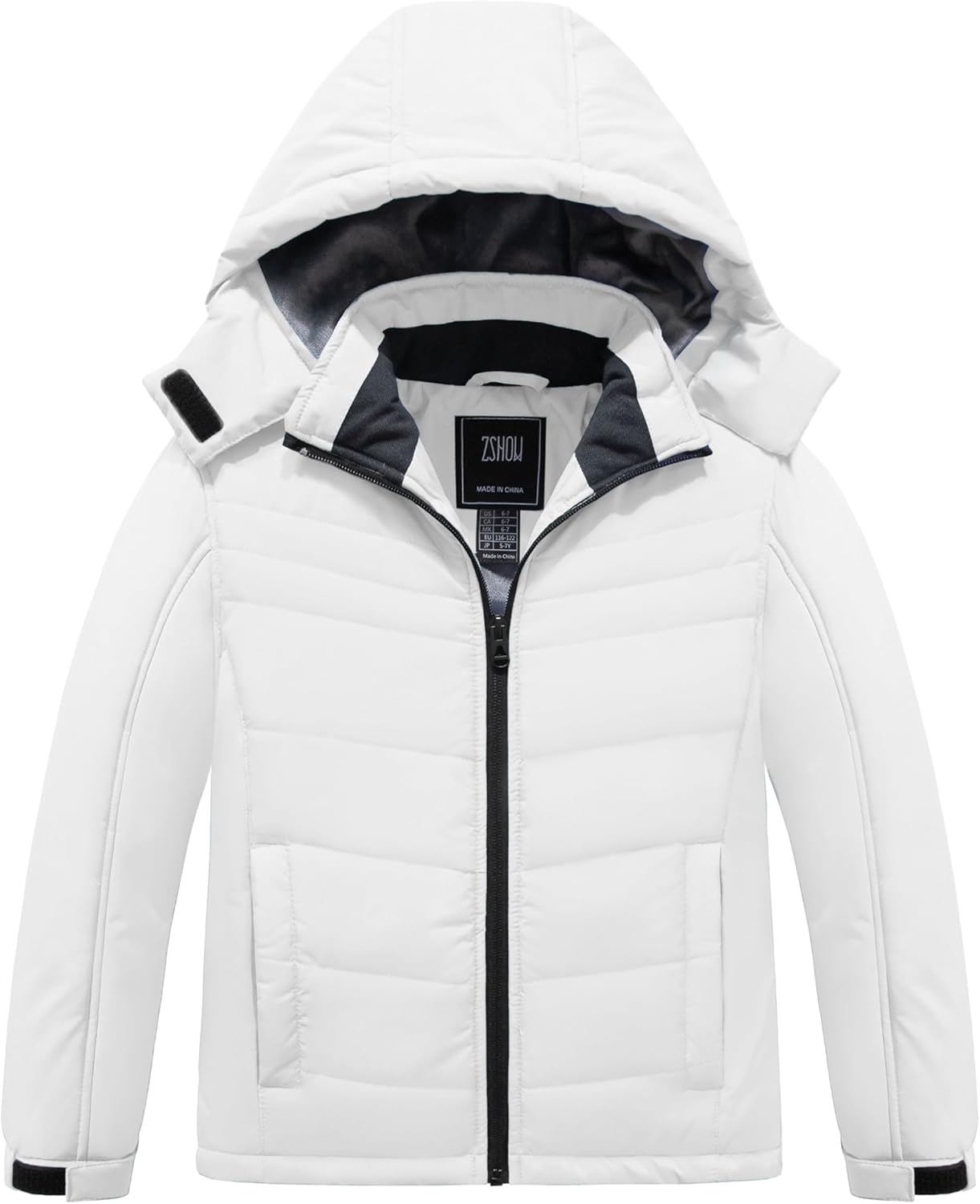 ZSHOW Girls Waterproof Ski JacketHigh-Quality Down Alternative Thermal Protection