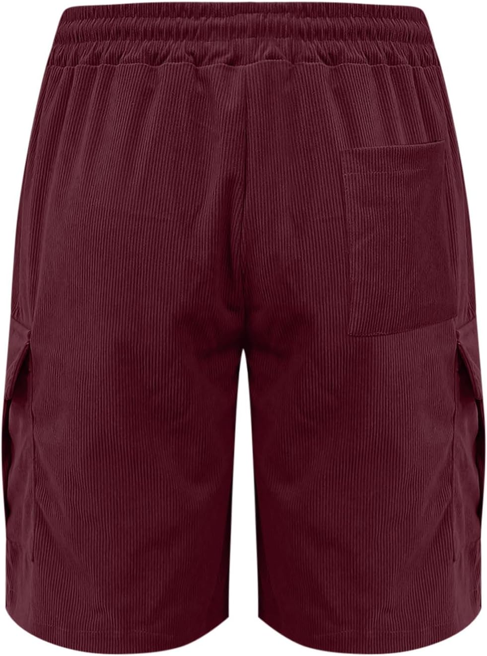 Mens Corduroy Casual Cargo Shorts