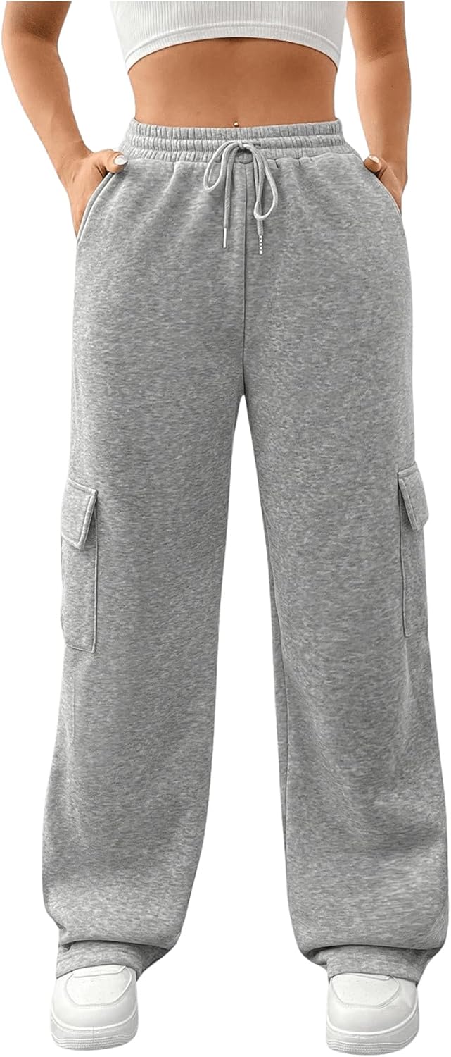 Girls Elastic Waist Casual Cargo Pants