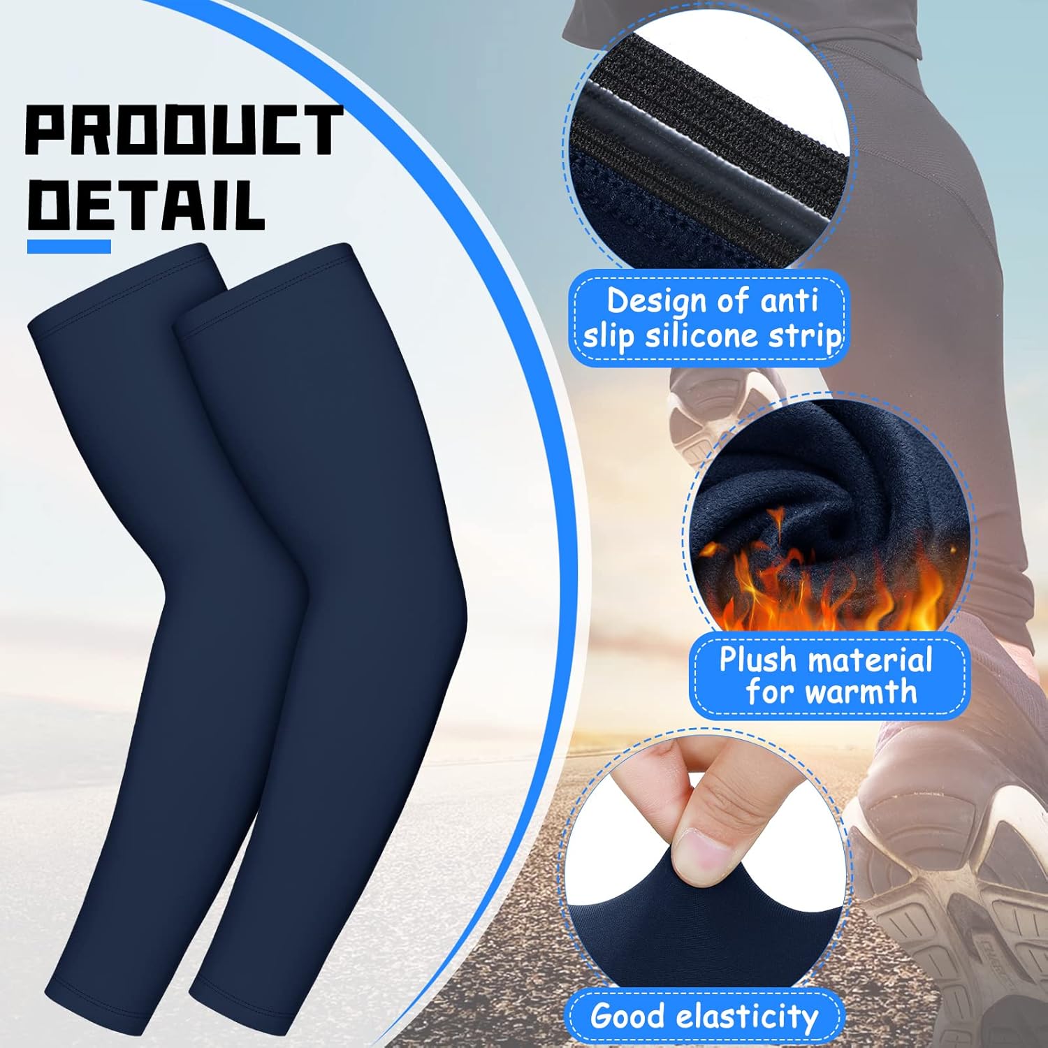 4-Piece Thermal Arm Warmer Set for MenWomen