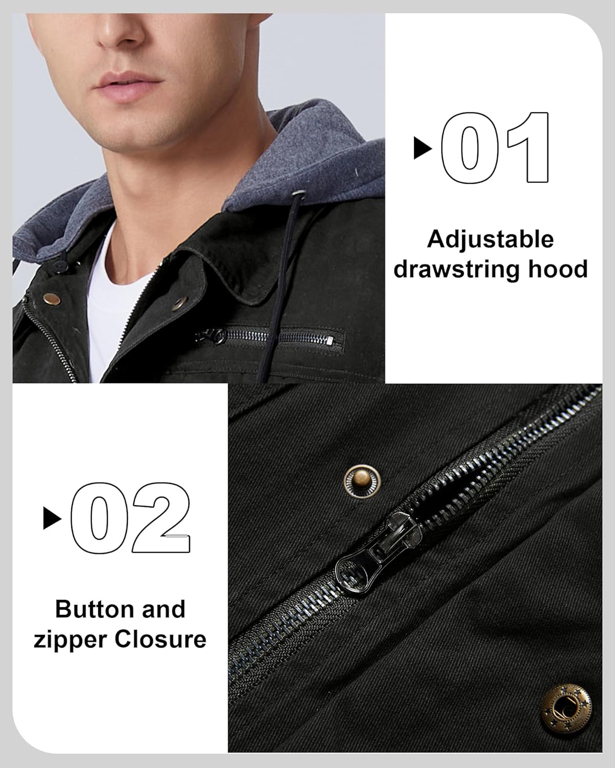 Mens Lightweight Cotton Jacket