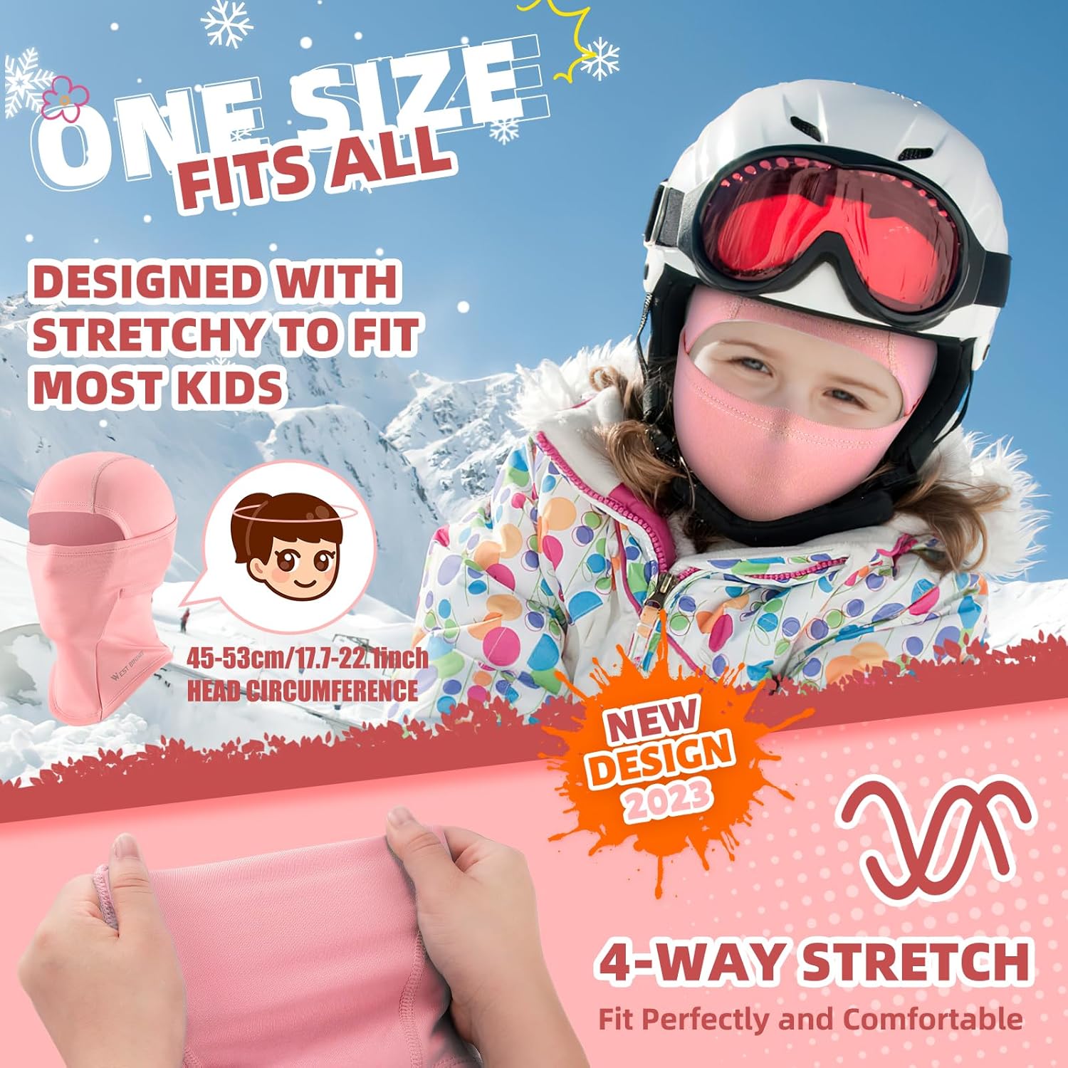 ICOCOPRO Kids Balaclava Ski Mask Windproof Warm Face Protector