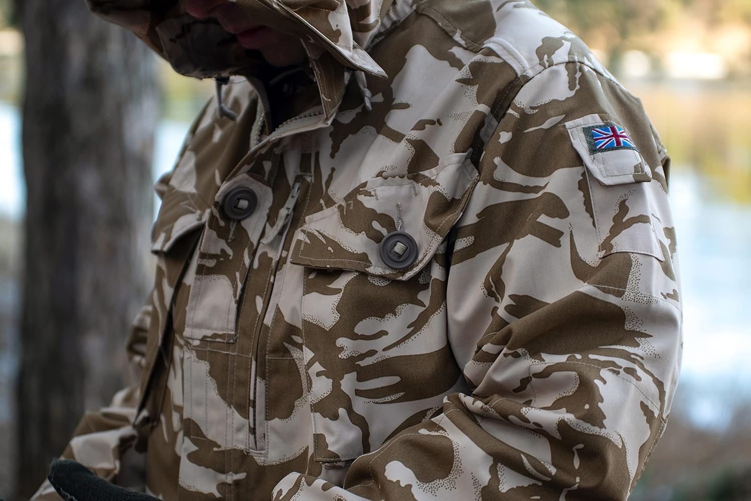 Experience the tactical adventures of the British army with this authentic parka