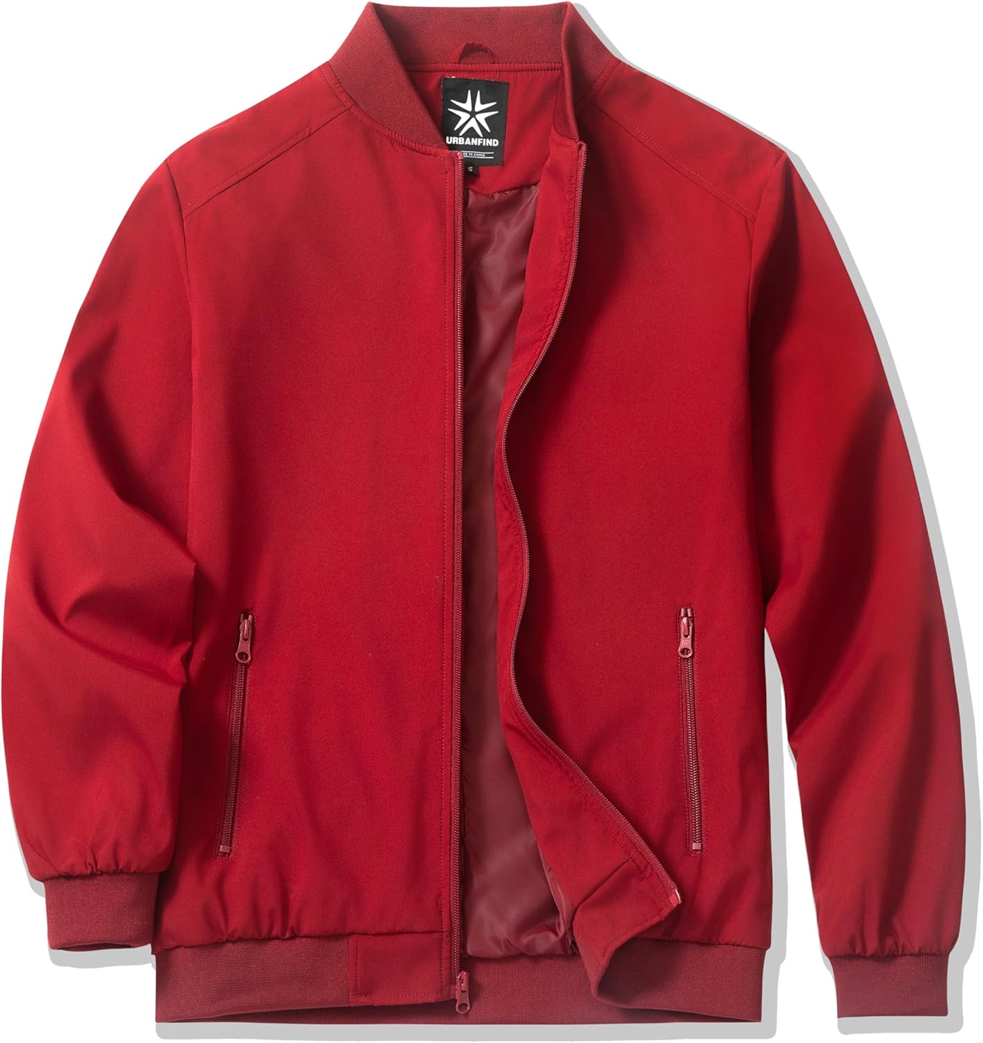 URBANFIND Mens Windbreaker Jacket Lightweight Stylish Spring Fall Essential