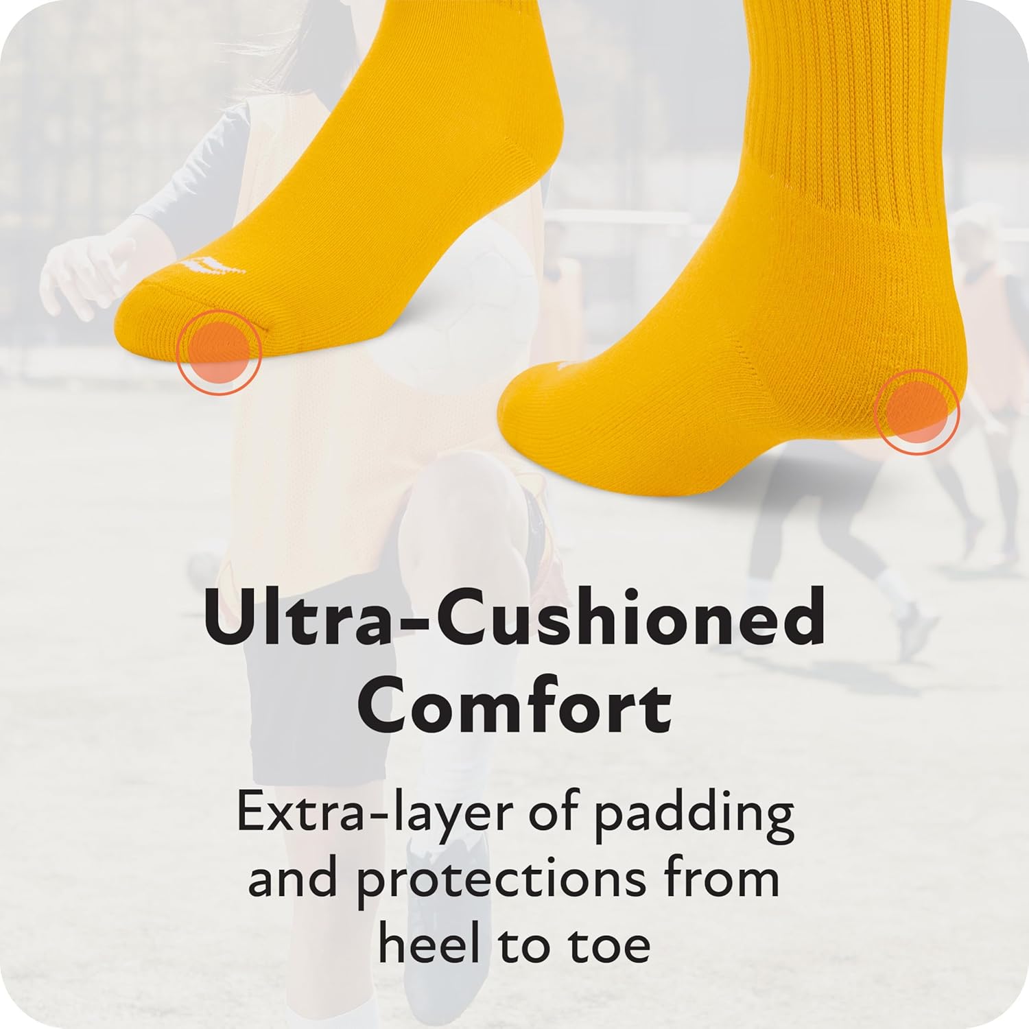 Sof Sole Soccer Over-the-Calf Team Athletic Performance Socks 2 Pair