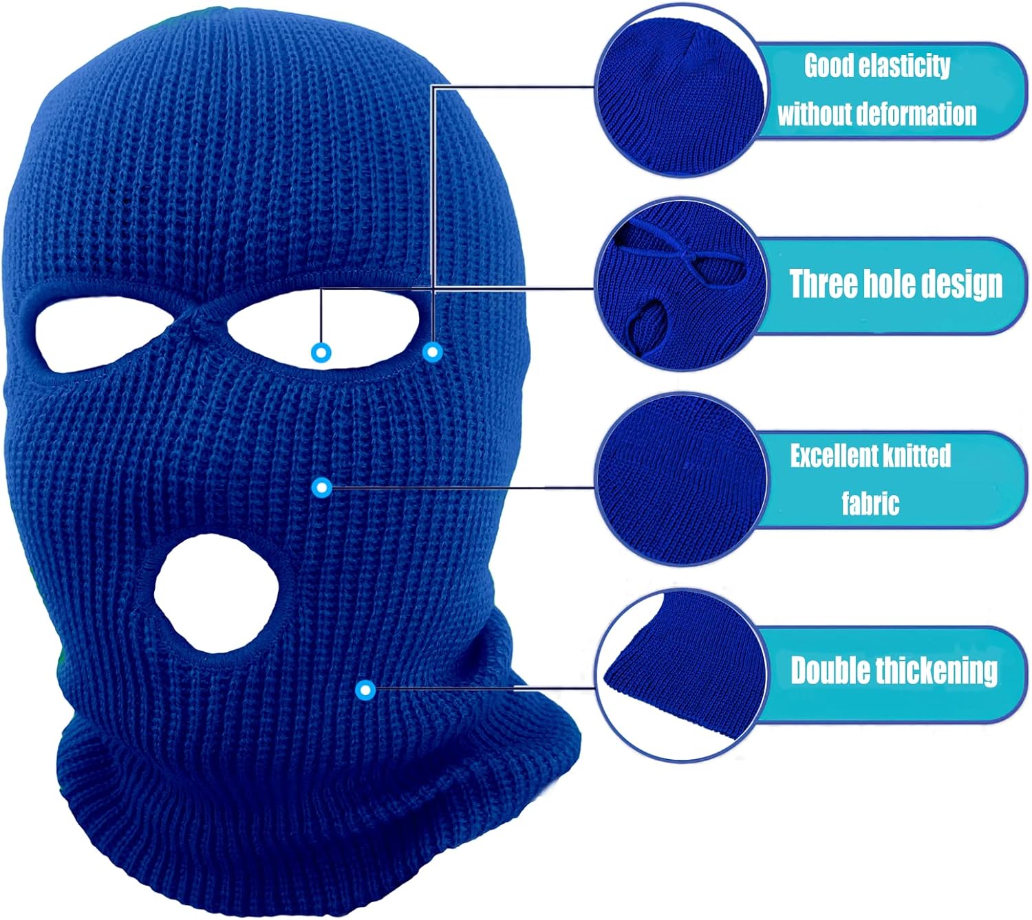 Oarkcave 3-Hole Beanie Face Mask skiing warm