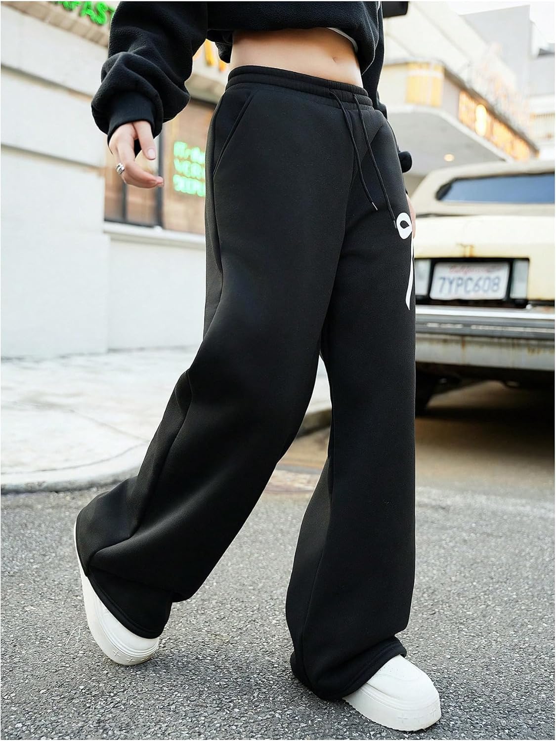 Girls Bowknot Wide Leg resurrected Track Pants