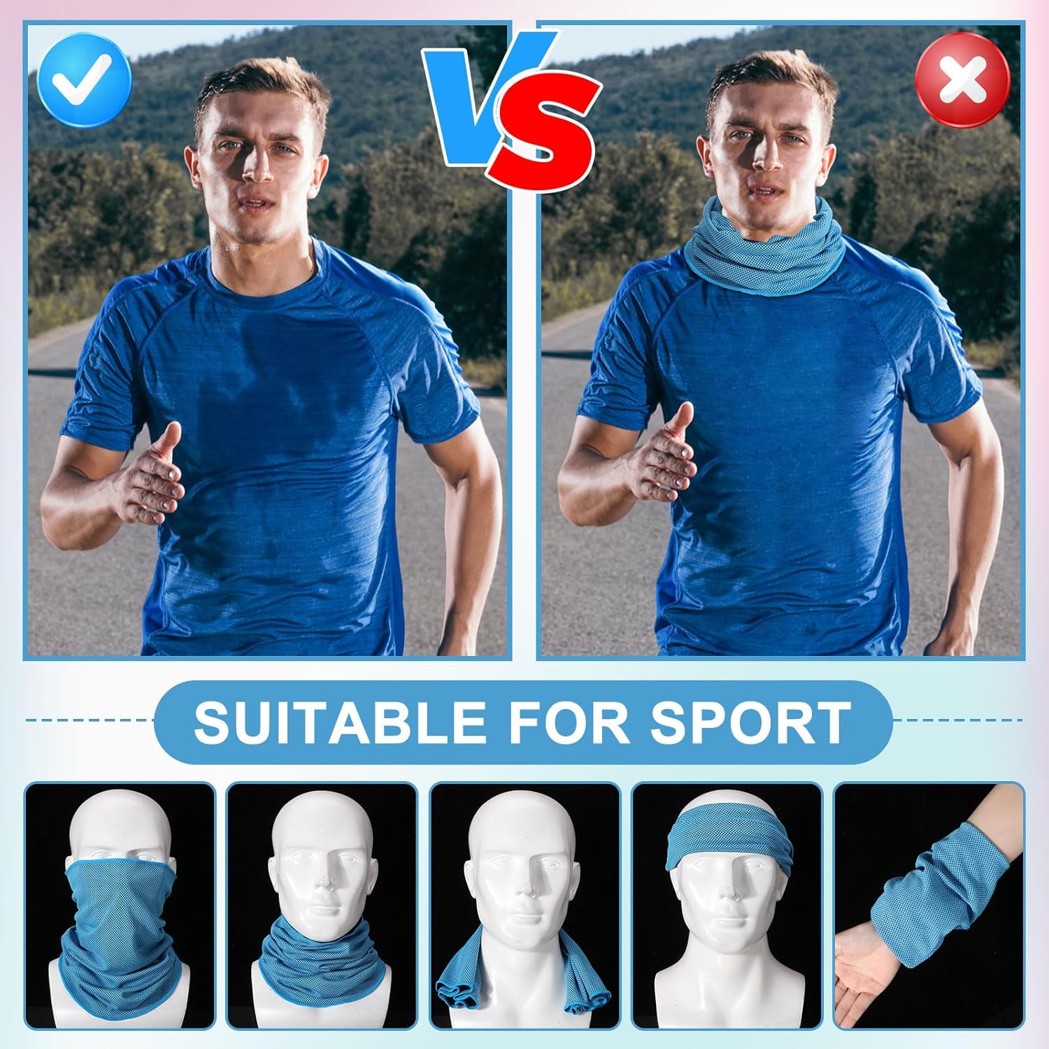Cooling Neck Gaiter for Outdoor Activities