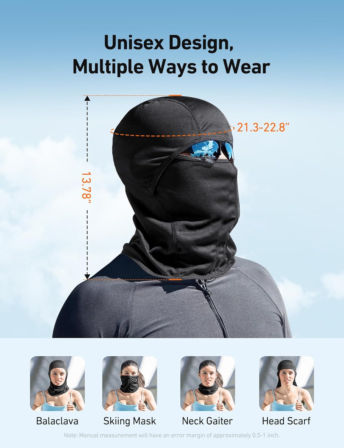 Keep Your HeadProtected UV-Blocking Ski Mask for Skiing Hiking