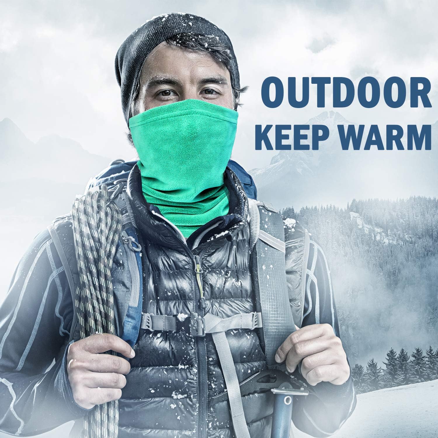 Winter Neck Warmer Fleece Gaiter Mask for MenWomen