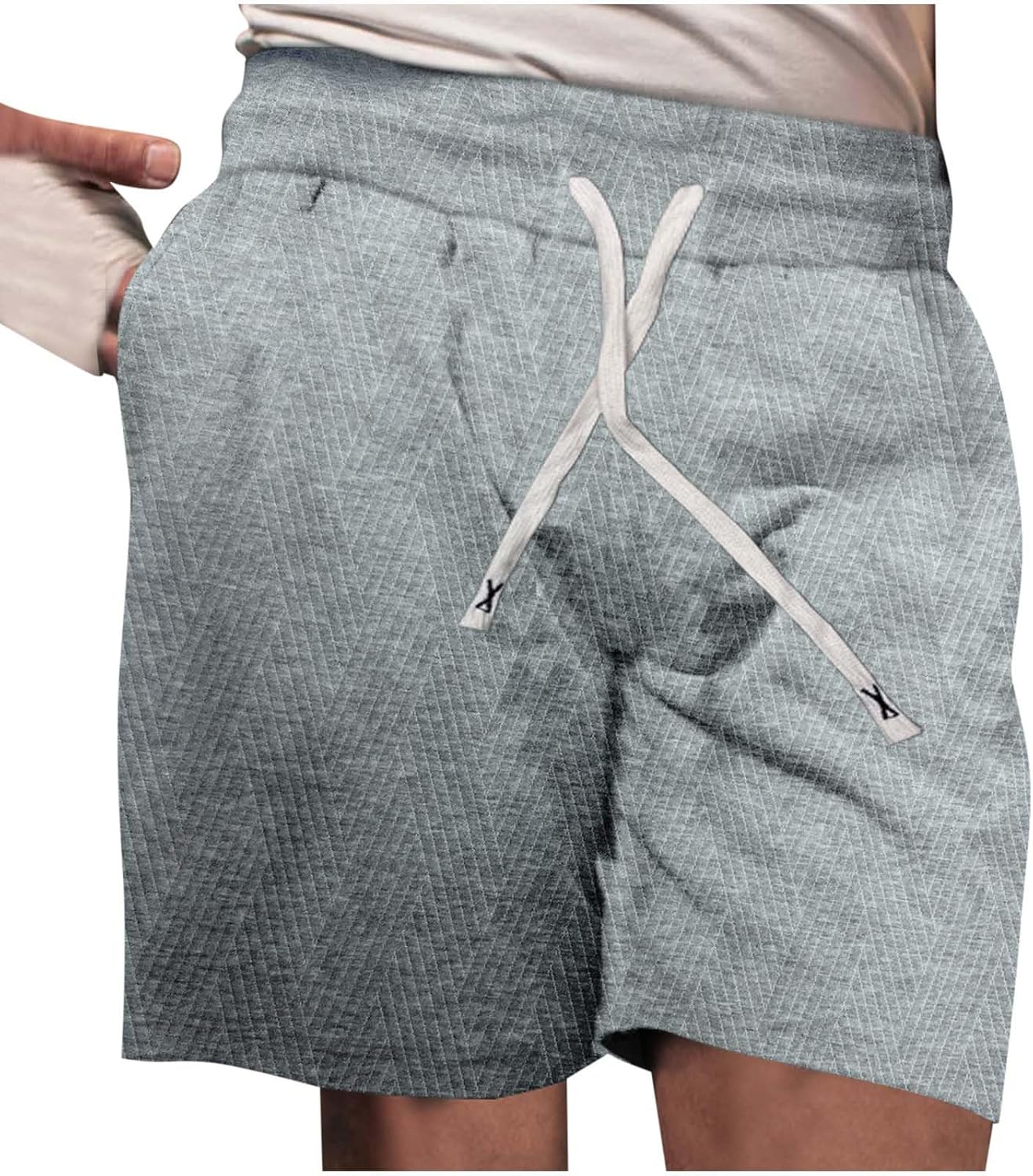 Versatile Mens Casual Textured Corduroy Shorts