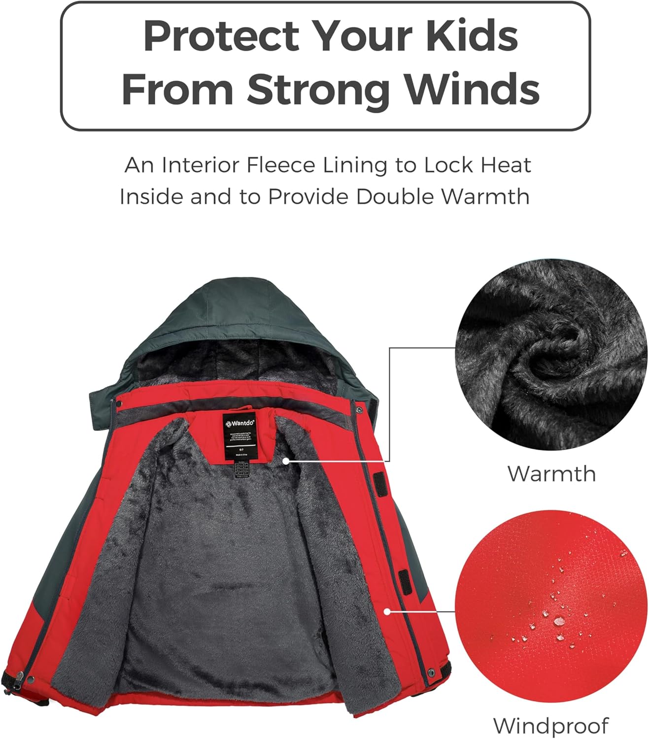 Protective Cozy Ski Jackets for Boys