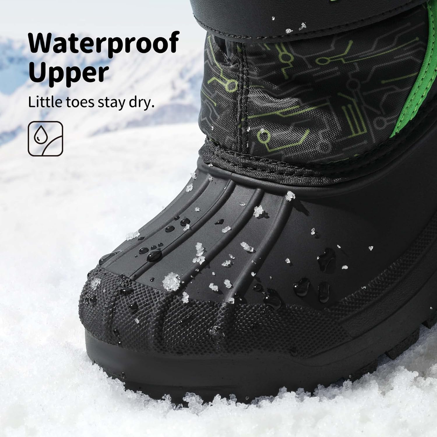 DREAM PAIRS Boys Girls Mid Calf Snow Boots for Kids