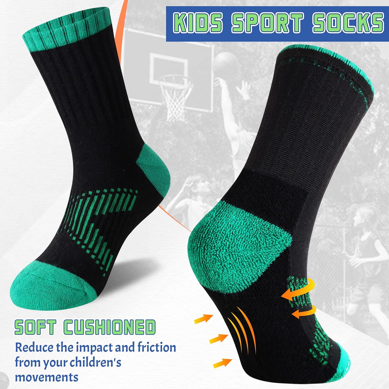 SeeyAN Kids Socks Boys Arch Support Breathable Socks