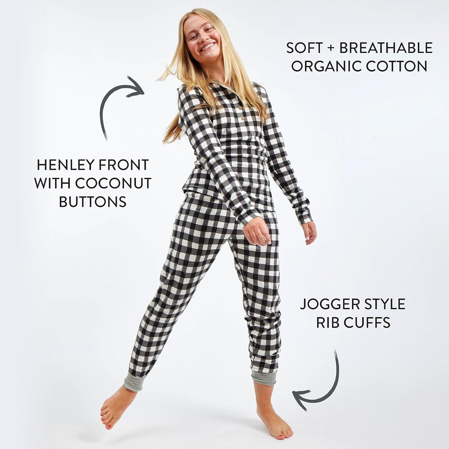 HonestBaby Family Matching Holiday Pajamas Organic Cotton