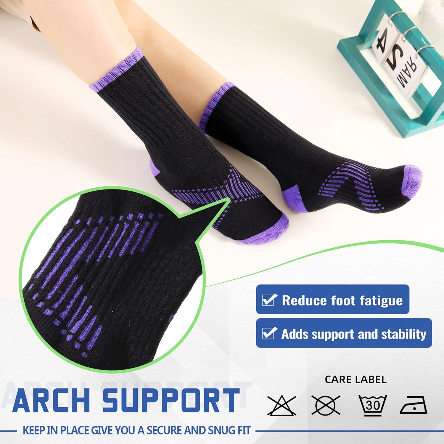 SeeyAN Kids Socks Boys Arch Support Breathable Socks