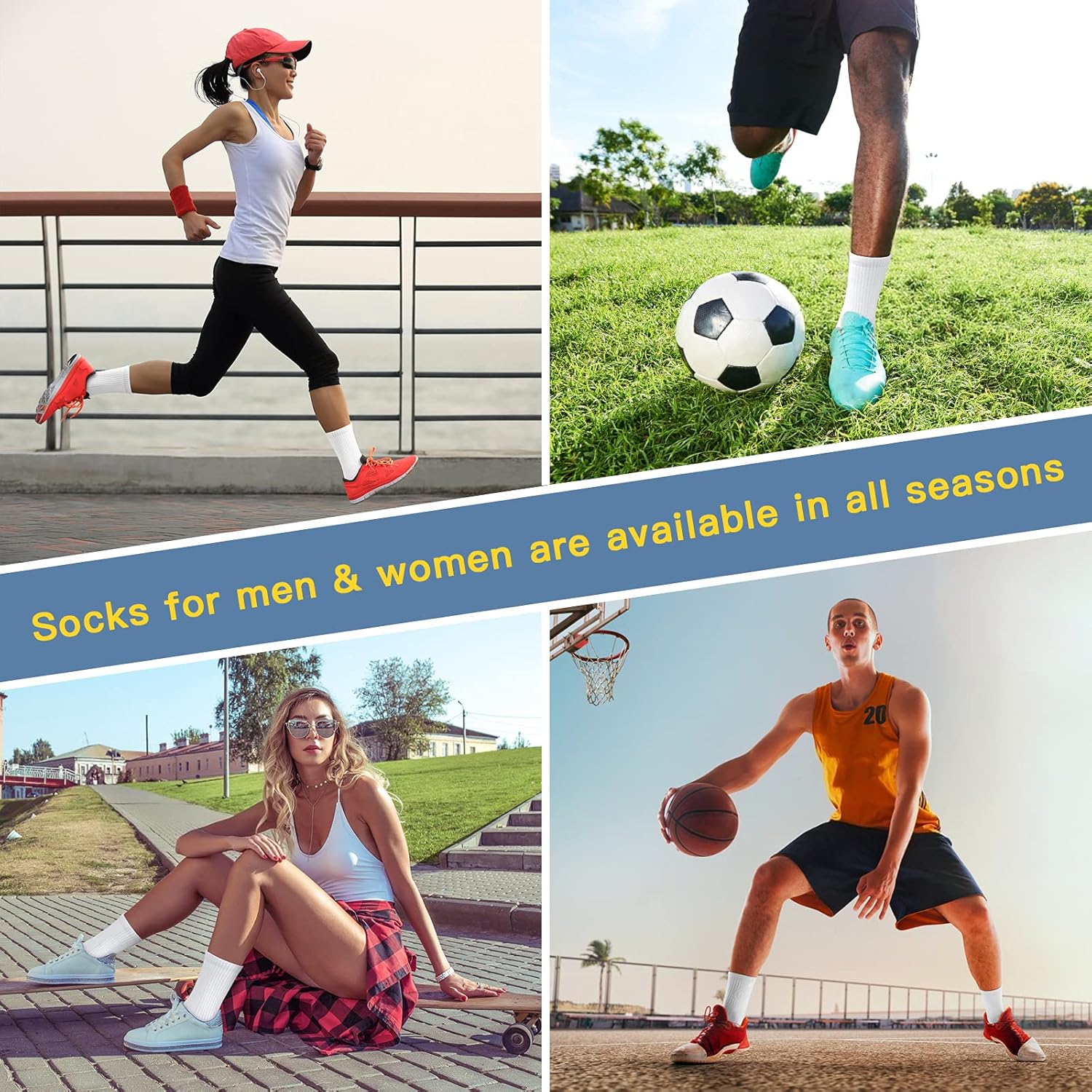 Felicigeely Arch Support Running Socks