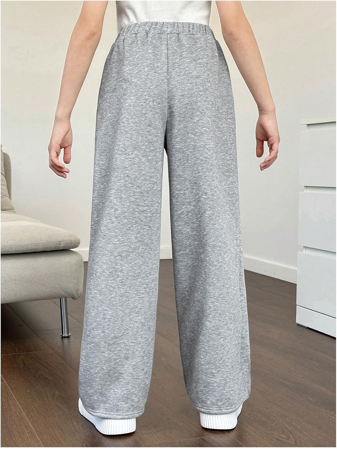 GORGLITTER - Comfortable Stylish Wide Leg Sweatpants for Girls