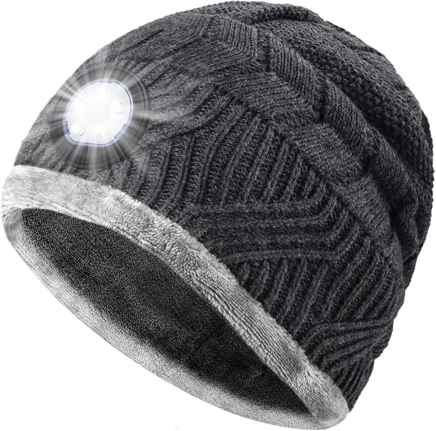 HIGHEVER LED Beanie Hat with Light