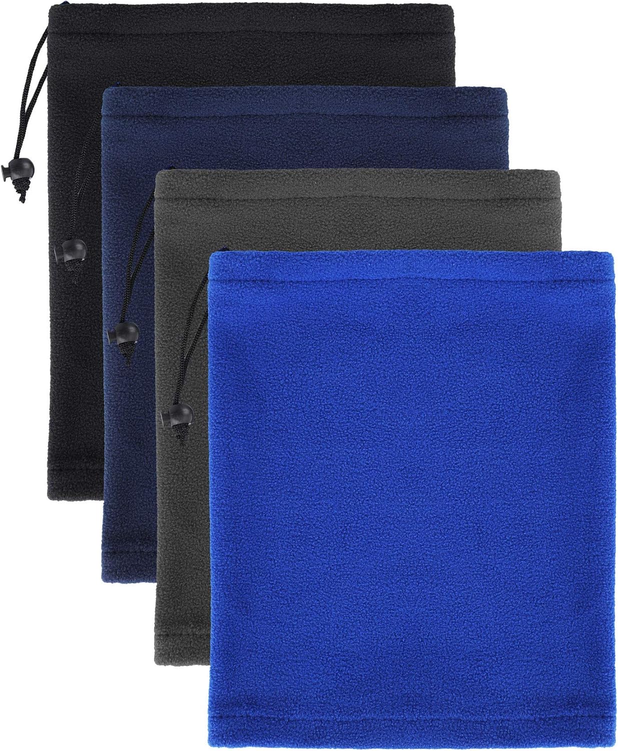 Geyoga 4-Piece Kids Winter Neck Gaiters Fleece