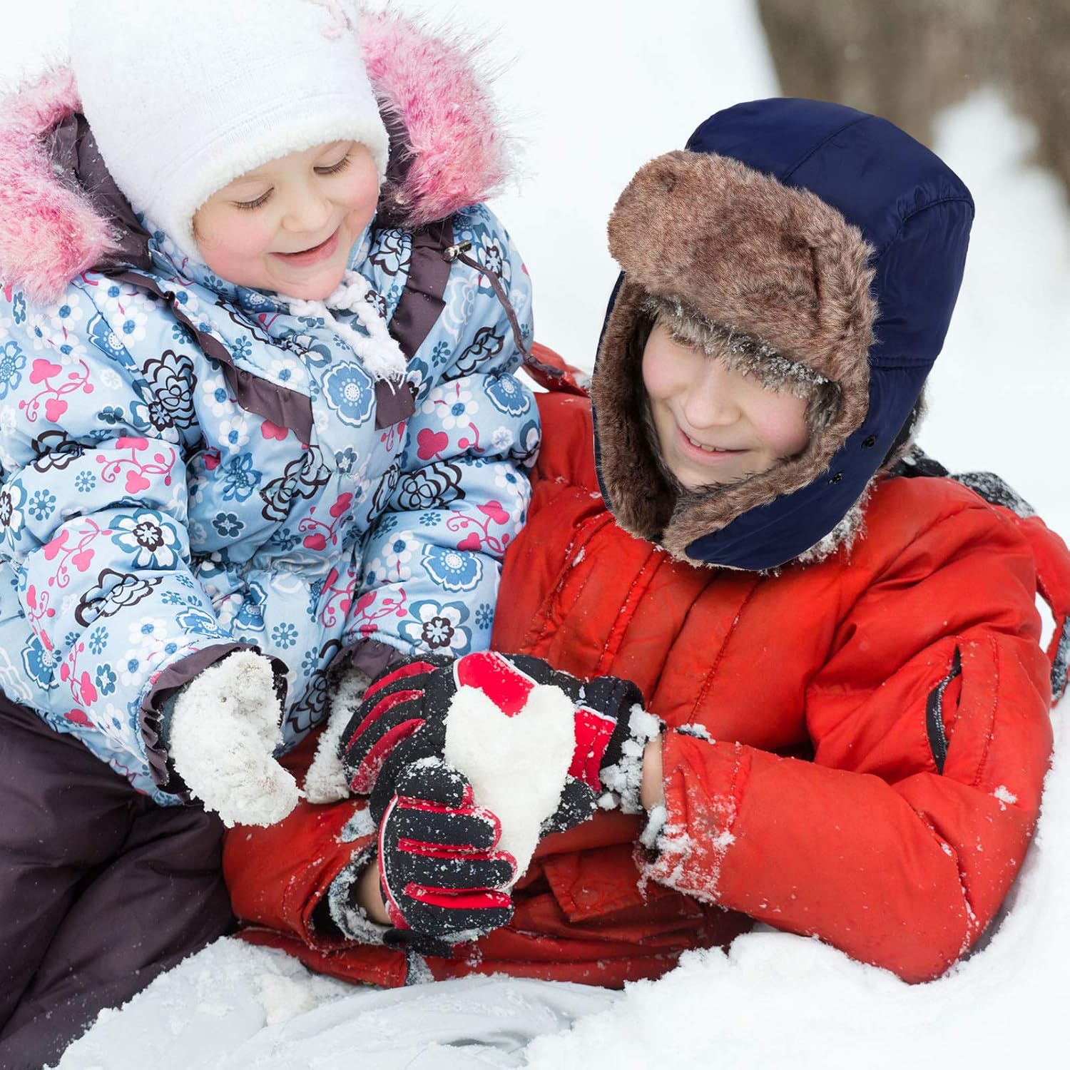 Winter Trapper Hat from Geyoga with Face Covering