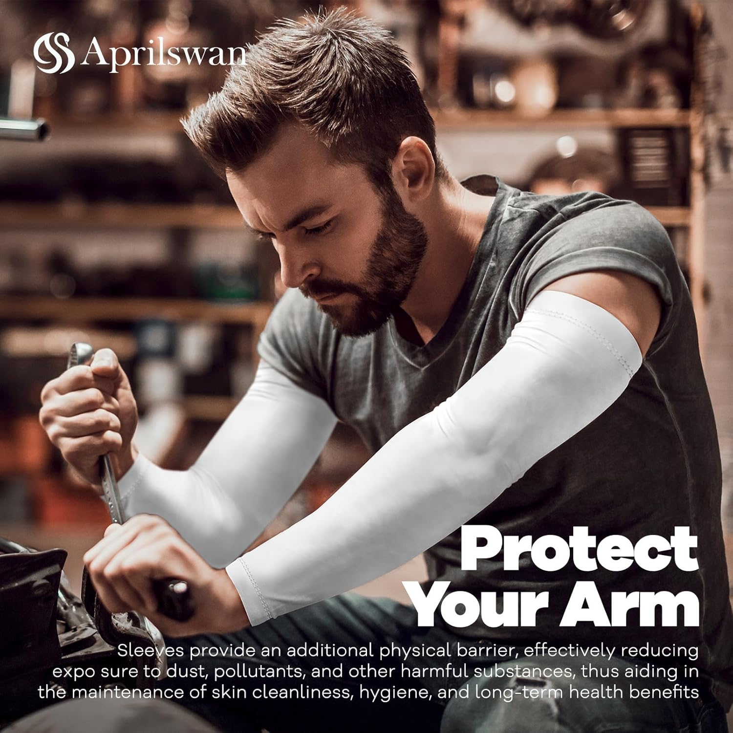 Cooling Protective Arm Sleeves for Men and Women
