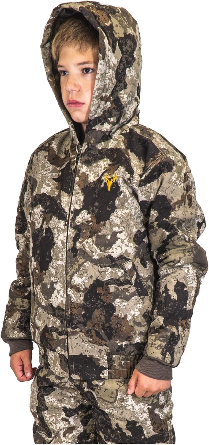 HOT SHOT Insulated Camo Hunting Jacket for Boys