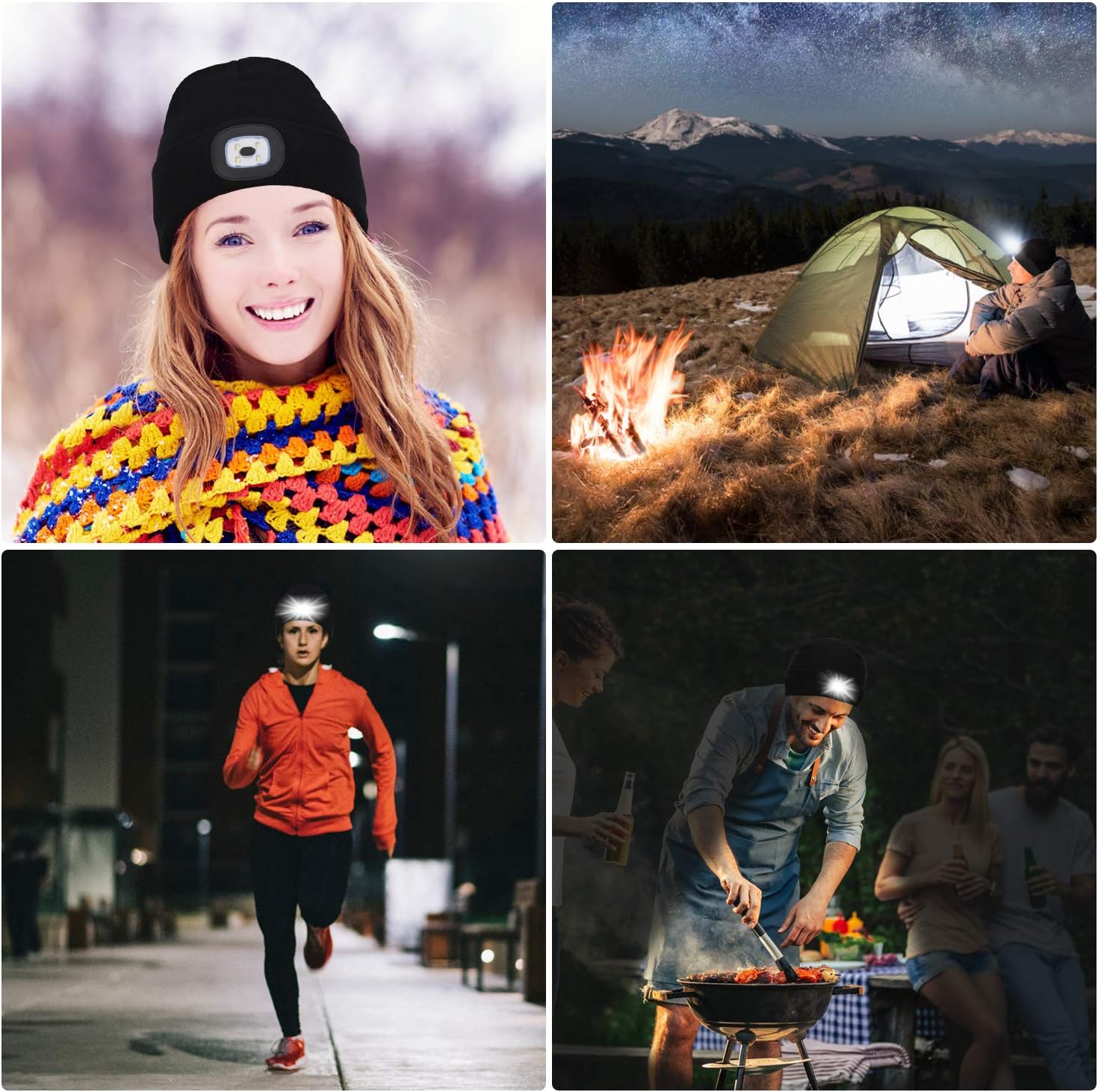 MISERWE LED Beanie for Men Women Teens