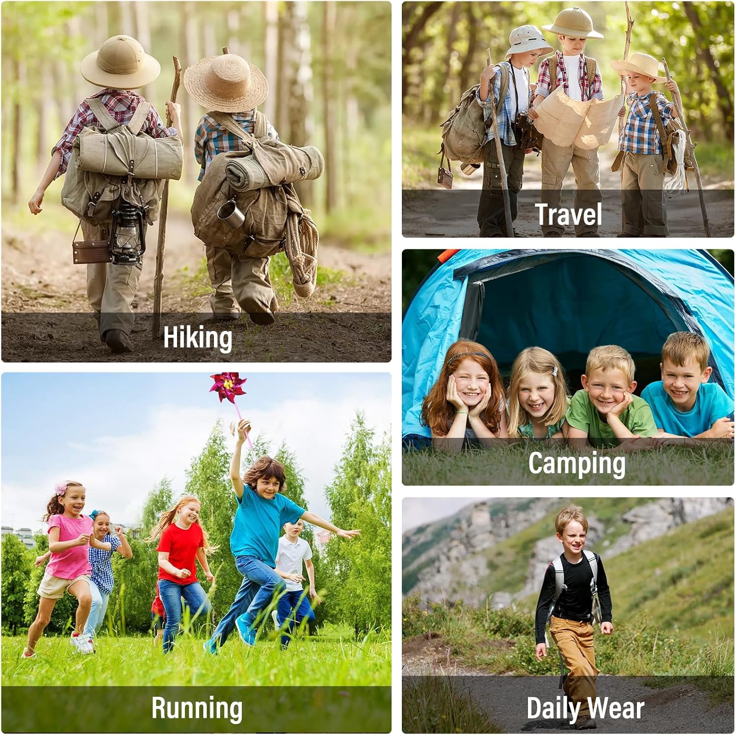 Boys Quick Dry Cargo Pants Hiking Waterproof Outdoor Camping Fishing Scout