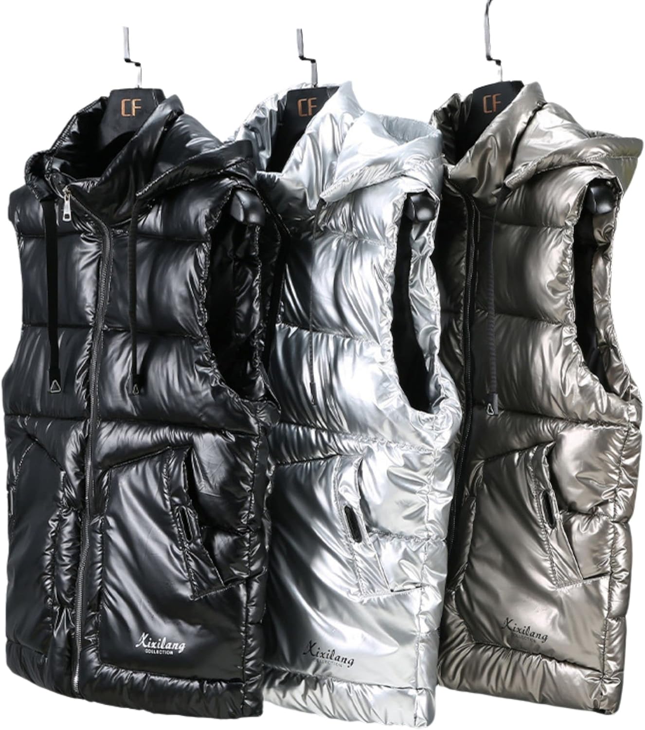 Quick-Dry Water Repellent Puffer Vest with Space POD Big-Hitting