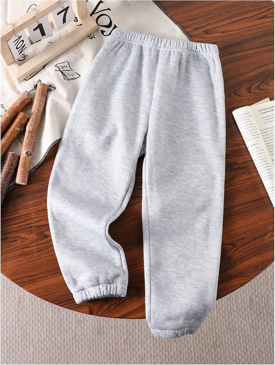 RoseSeek Girls Elastic Waist Sweatpants