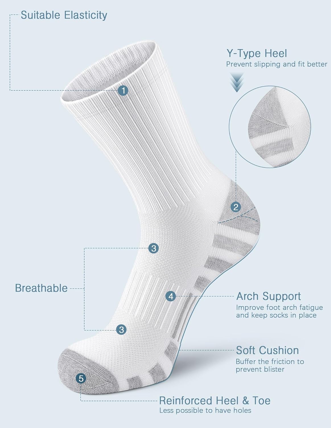 Airacker Performance Calf Socks for Running