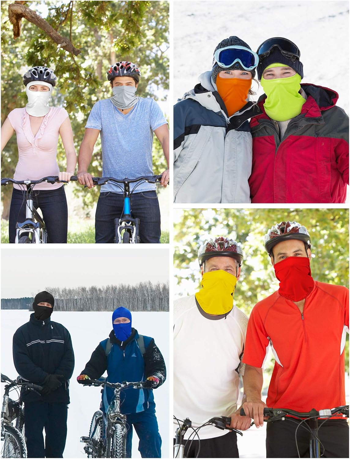 9-Piece Balaclava Ski Mask Set for Men - UV Protection Wind Resistance