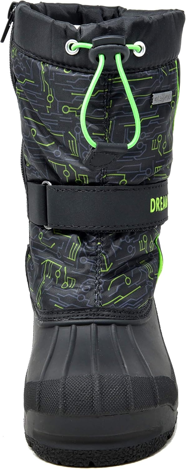 DREAM PAIRS Boys Girls Mid Calf Snow Boots for Kids