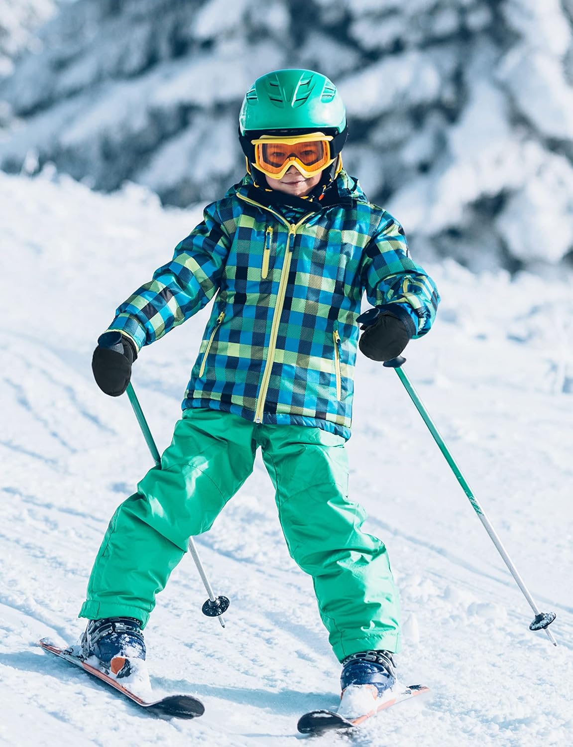 SimpliKids Waterproof Ski Gloves for Kids Warm Insulated and Durable
