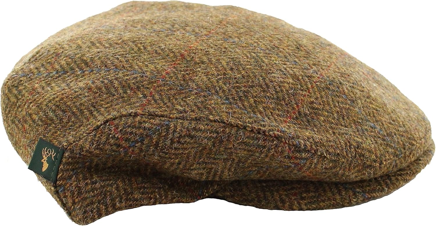 Mugros Weavers Mens Irish Trinity Flat Cap Driving Cap Made in Ireland