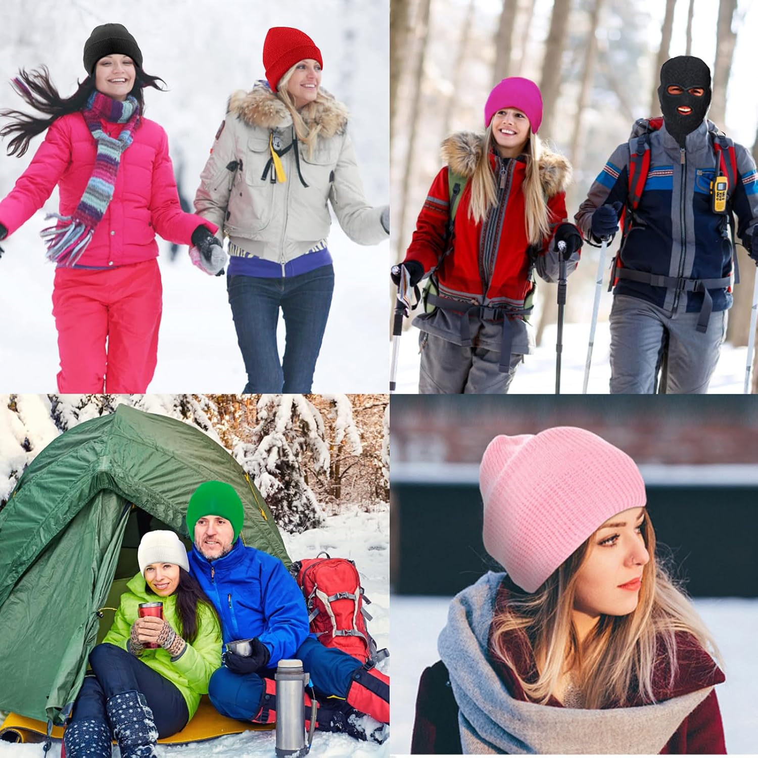 3-Hole Ski Mask Cover Winter Balaclava for Outdoor Sports