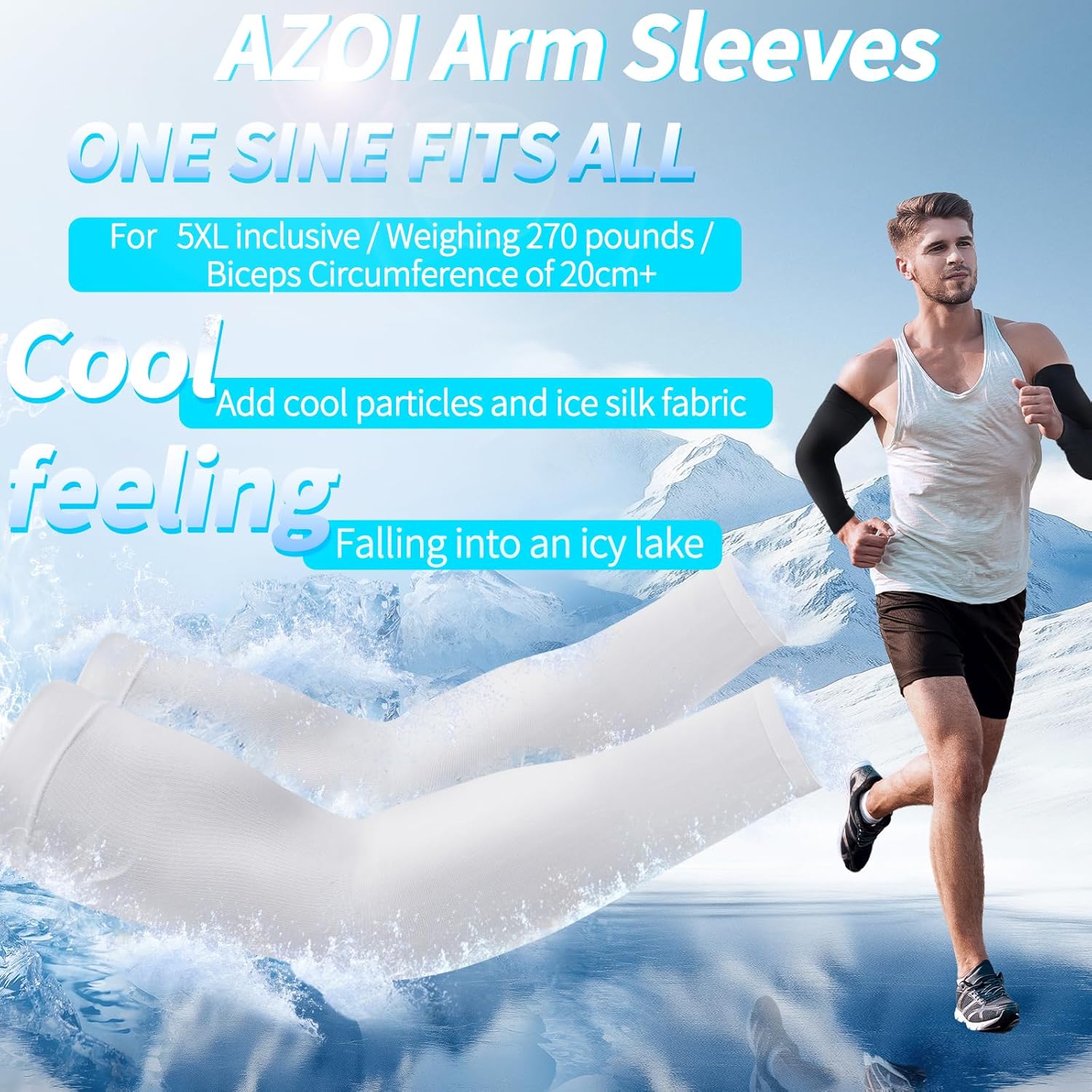 AZOI Cooling Arm Sleeves for Men