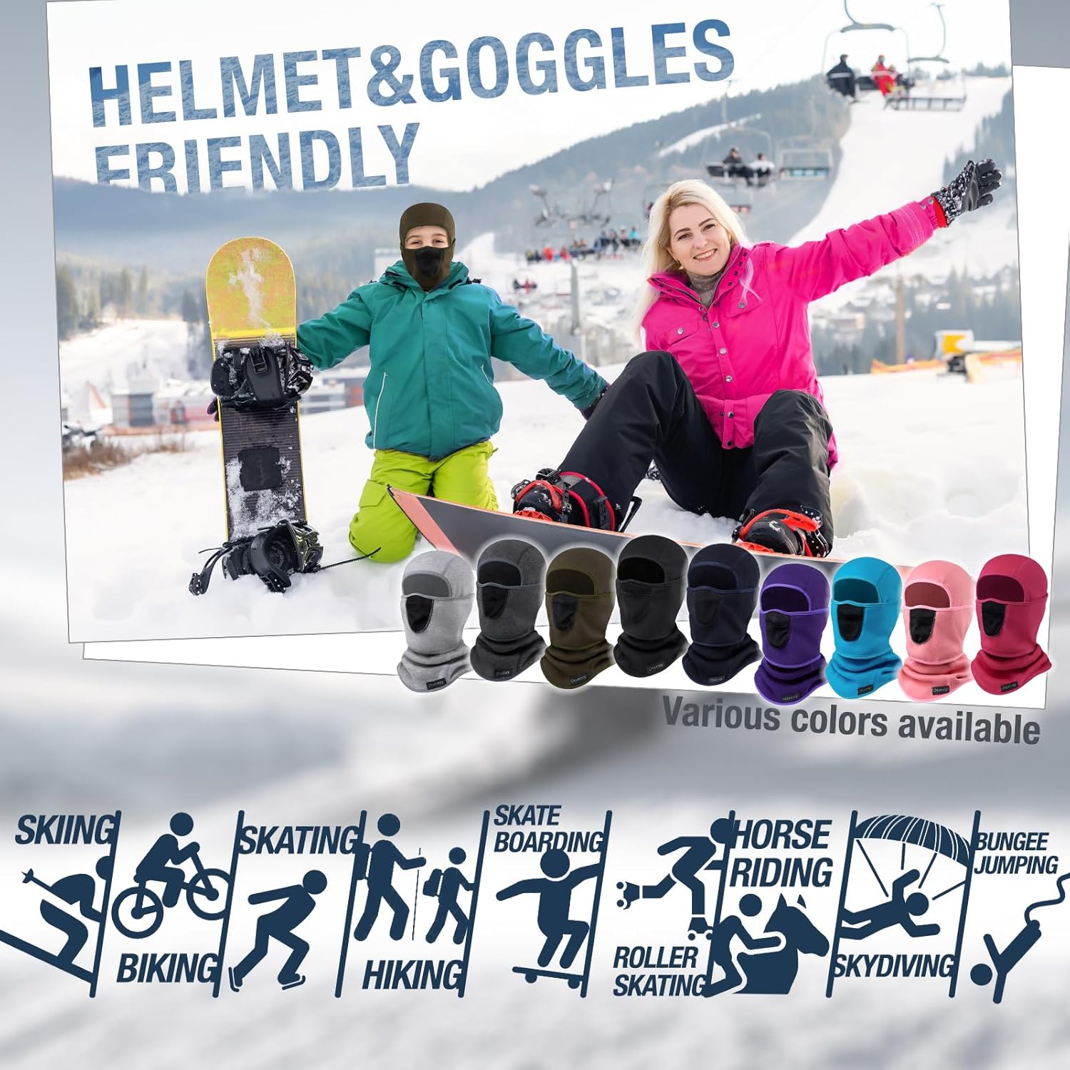 Winter Windproof Ski Mask for Kids