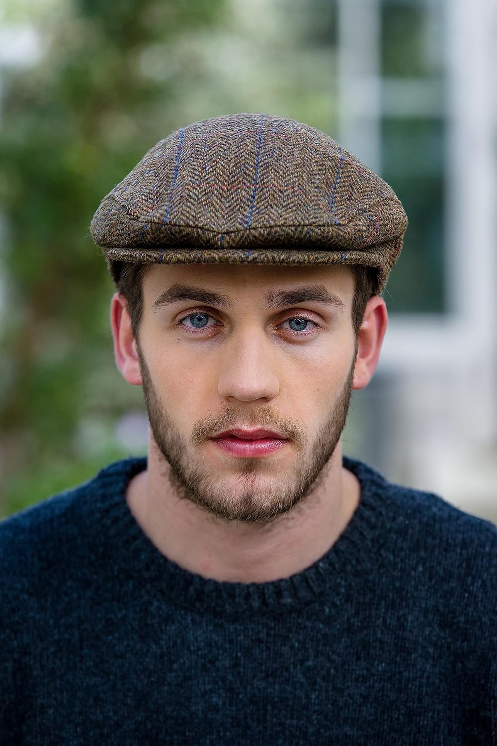 Mugros Weavers Mens Irish Trinity Flat Cap Driving Cap Made in Ireland