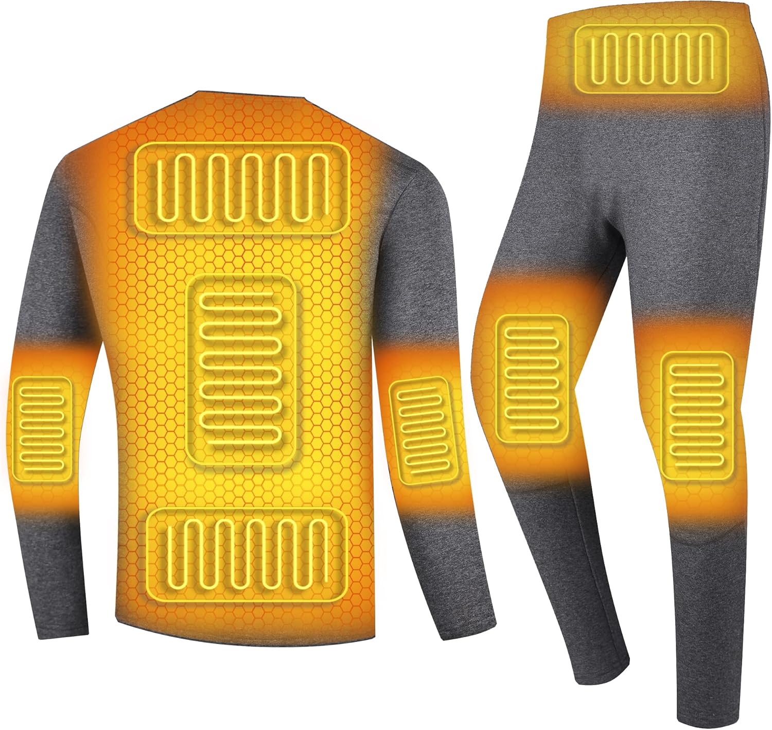 Adjustable Temperature Thermal Underwear Set for MenOutdoor Warm