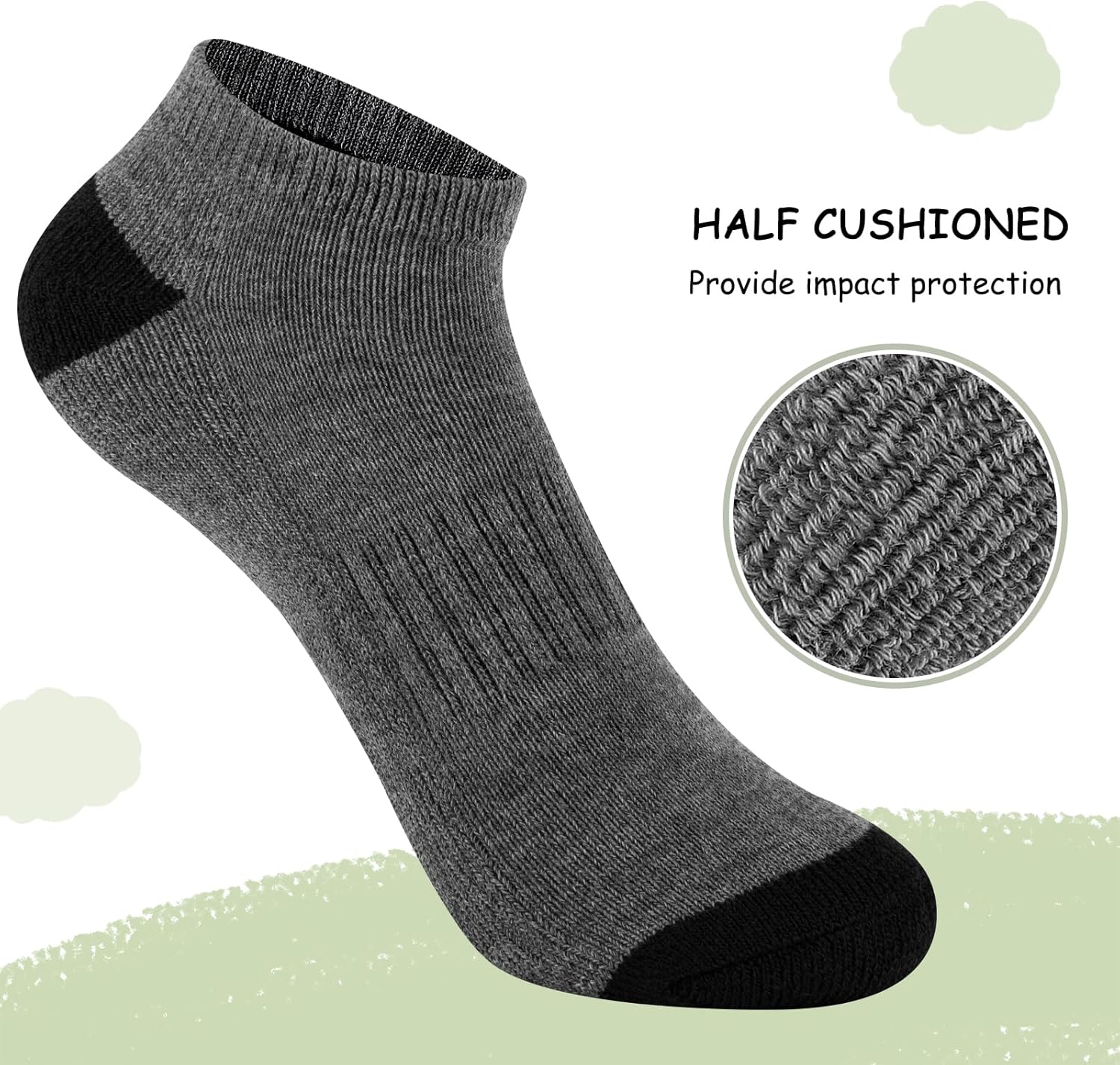 Comfoex 10 Pairs Boys Socks for 4-10 Years