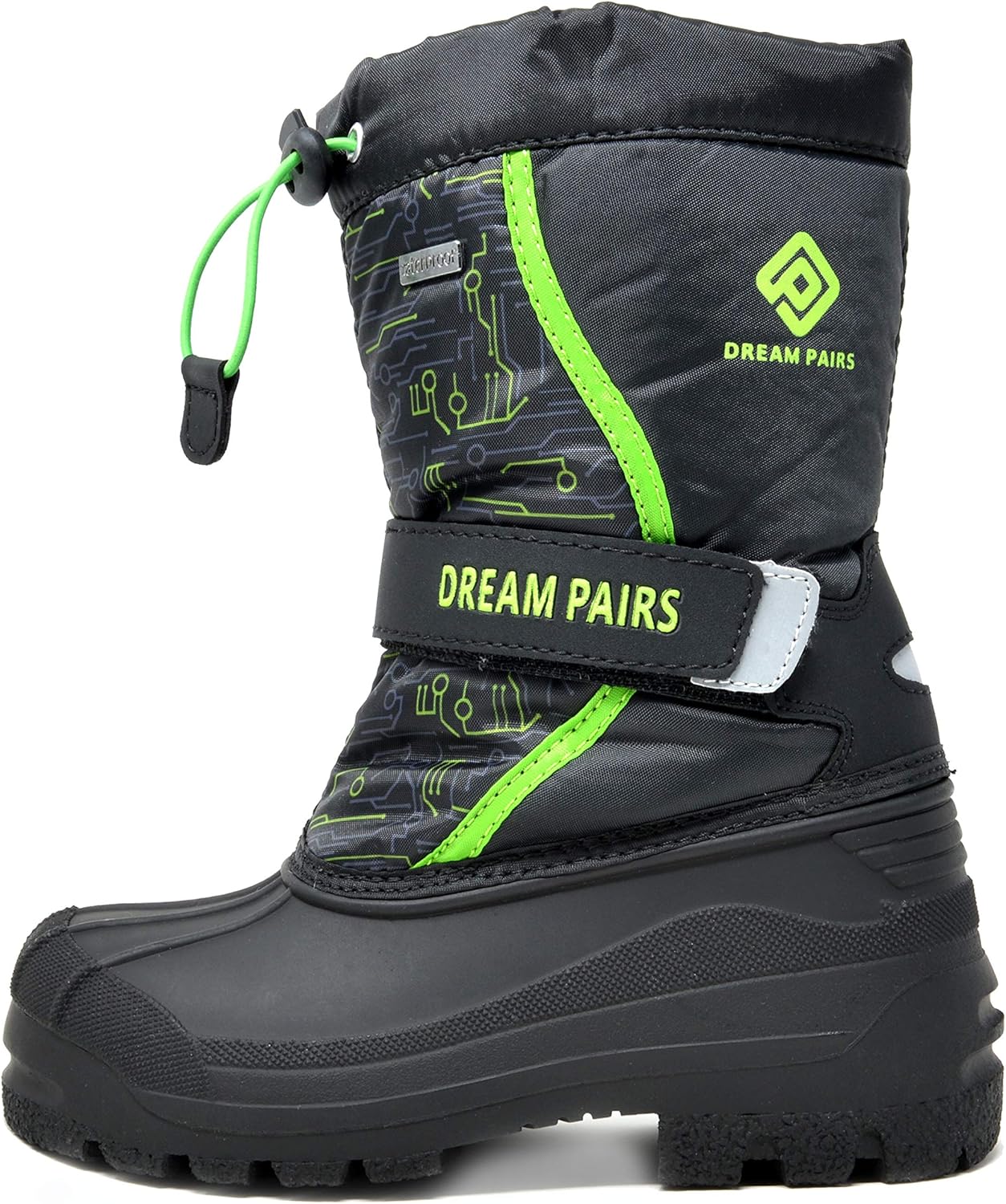 DREAM PAIRS Boys Girls Mid Calf Snow Boots for Kids