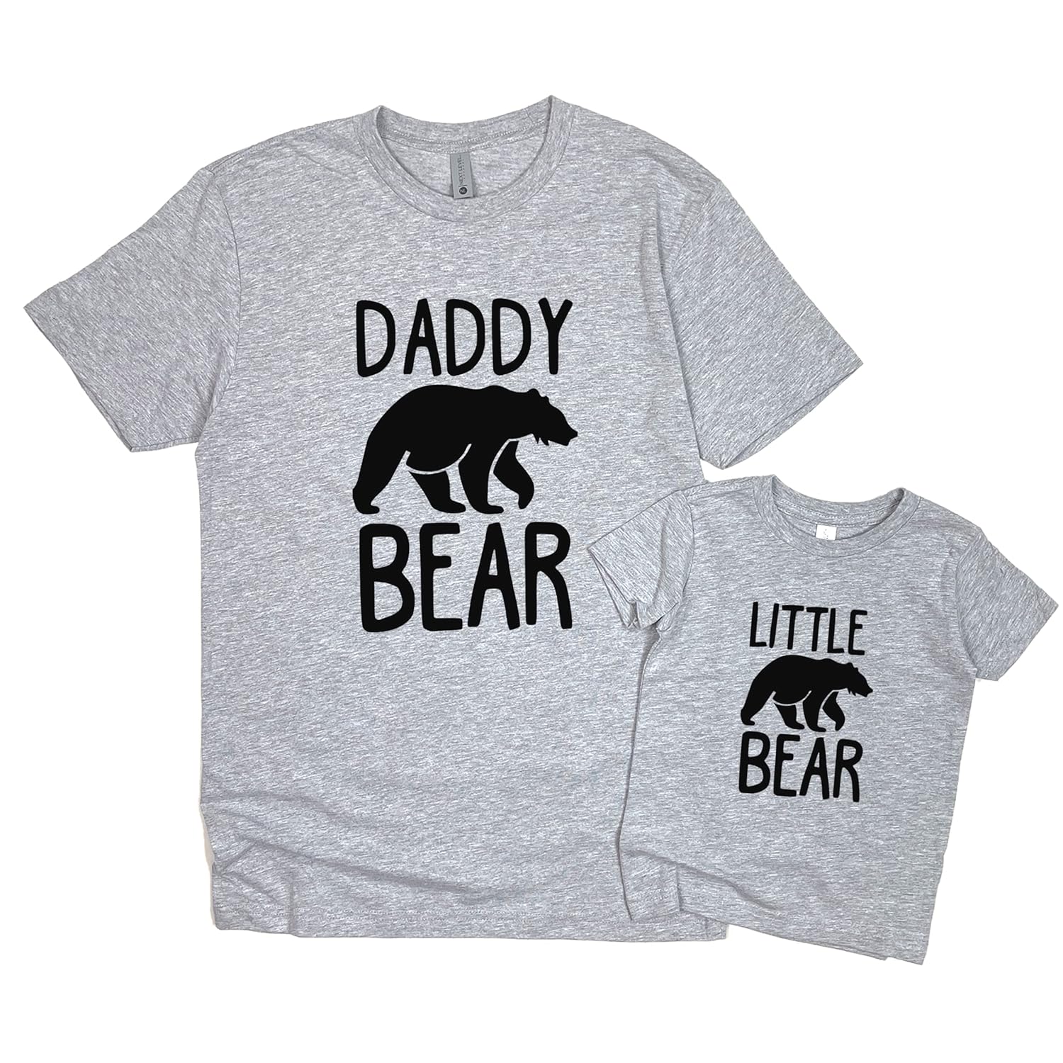 Handmade Baby Papa Bear Mens T-shirt Baby Outfit Father Son Matching Set